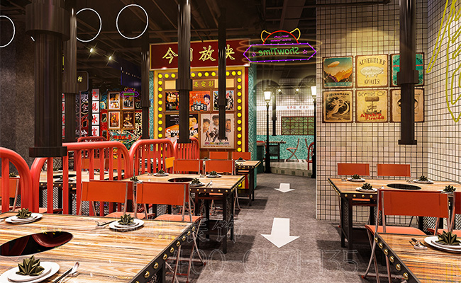 杭州网红烧烤店装修设计_案例效果图 5